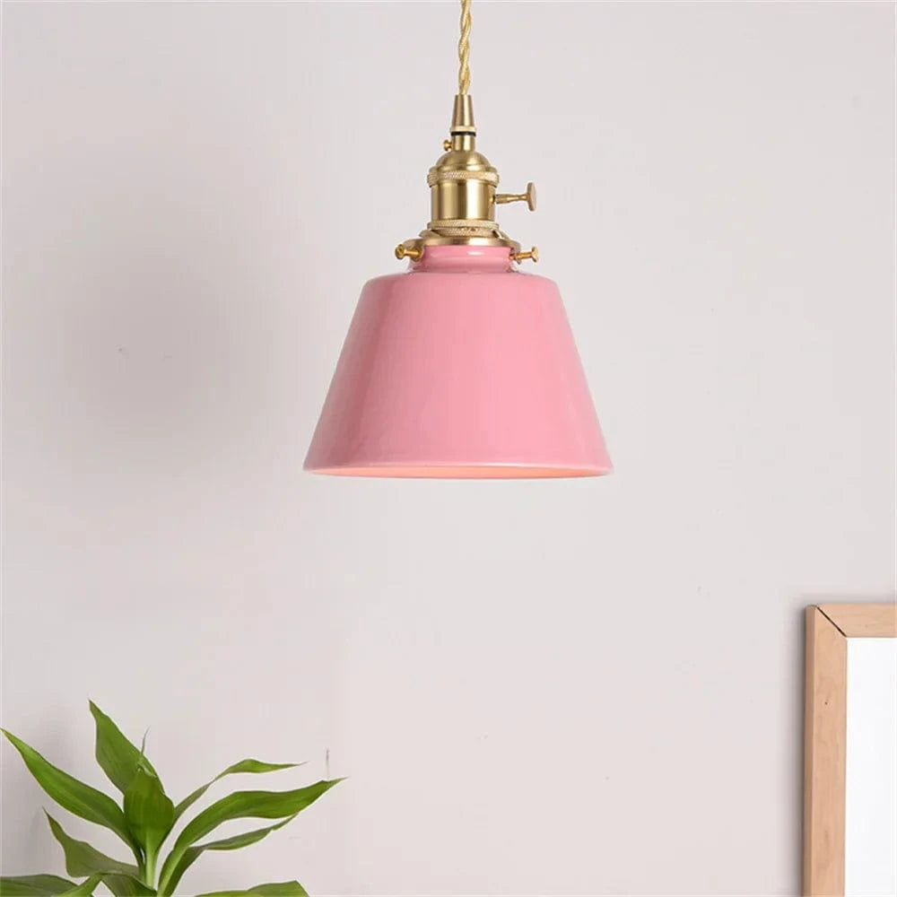Lampe LED suspendue en céramique moderne pour loft chic | Marco Lucetti Rose