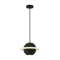 Lampe LED Suspendue en Ciment Design | Marco Lucetti Noir / Blanc froid