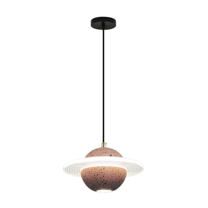 Lampe LED Suspendue en Ciment Design | Marco Lucetti Rose / Blanc froid