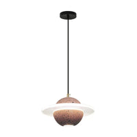 Lampe LED Suspendue en Ciment Design | Marco Lucetti Rose / Blanc froid