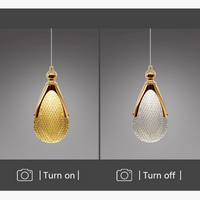Suspension LED en cristal Nordic Design - Parfaite pour embellir votre intérieur