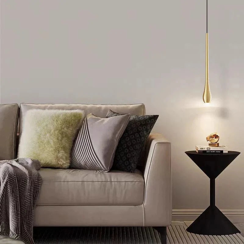 Lampe LED Suspendue en Laiton | Design Moderne | 3 Intensités Variables | Livraison Directe | Marco Lucetti