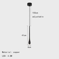 Lampe LED Suspendue en Laiton | Design Moderne | 3 Intensités Variables | Livraison Directe | Marco Lucetti Noir / 3 modifiables