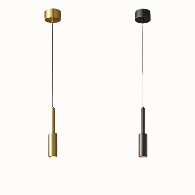 Lampe LED Suspendue en Laiton - Hauteur Réglable - Luminaires Suspendus | Marco Lucetti