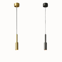 Lampe LED Suspendue en Laiton - Hauteur Réglable - Luminaires Suspendus | Marco Lucetti
