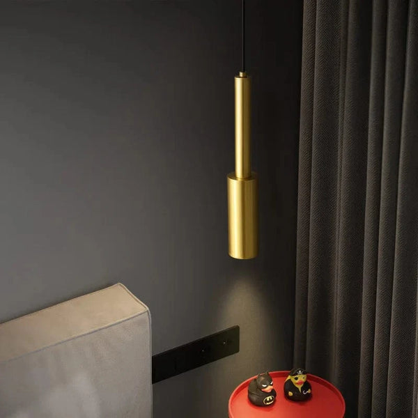 Lampe LED Suspendue en Laiton - Hauteur Réglable - Luminaires Suspendus | Marco Lucetti