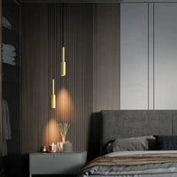 Lampe LED Suspendue en Laiton - Hauteur Réglable - Luminaires Suspendus | Marco Lucetti