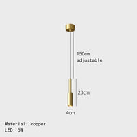 Lampe LED Suspendue en Laiton - Hauteur Réglable - Luminaires Suspendus | Marco Lucetti Or / 3000K