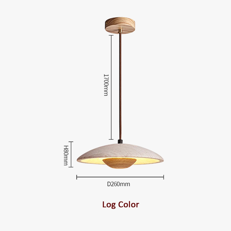 Suspension LED en pierre naturelle pour un style scandinave moderne