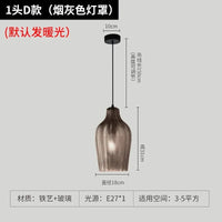 Lampe LED suspendue en verre design moderne pour tous les espaces | Marco Lucetti D gris fumée