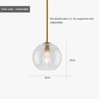 Suspension Design Nordique en Verre LED - Luminaire Décoratif d'Intérieur