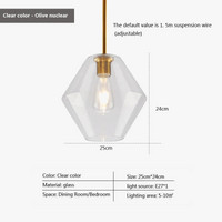 Suspension Design Nordique en Verre LED - Luminaire Décoratif d'Intérieur