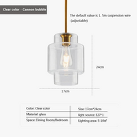 Suspension Design Nordique en Verre LED - Luminaire Décoratif d'Intérieur