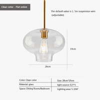Suspension Design Nordique en Verre LED - Luminaire Décoratif d'Intérieur