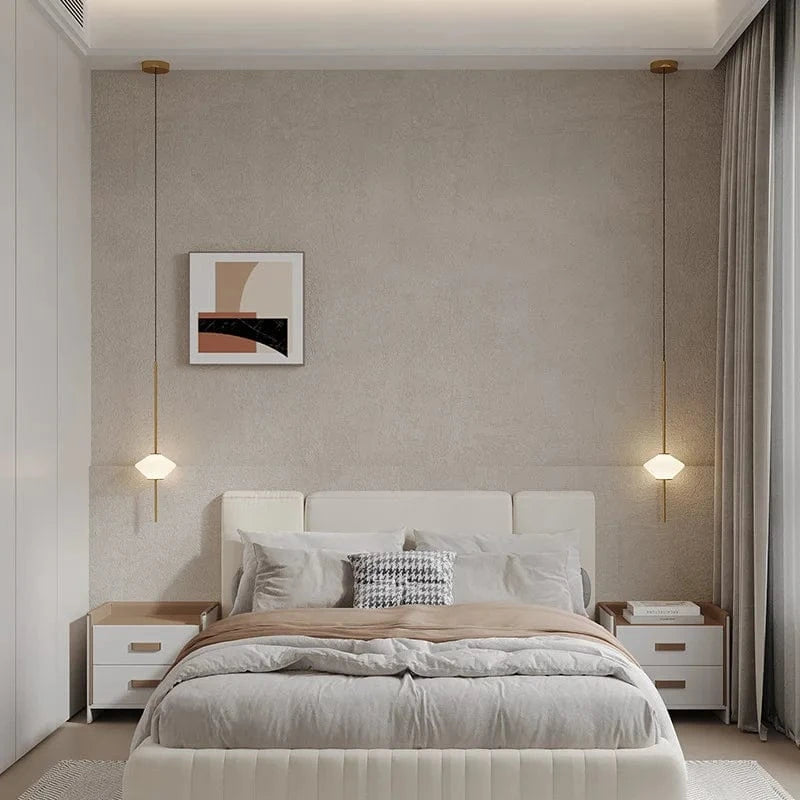 Lampe LED Suspendue en Verre Moderne avec Fil Métallique Ajustable | Marco Lucetti