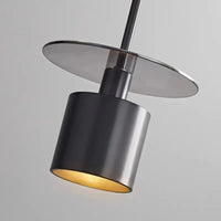 Lampe Led Suspendue Laiton Noir avec Cordon Cuivre Réglable. | Marco Lucetti