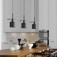 Lampe Led Suspendue Laiton Noir avec Cordon Cuivre Réglable. | Marco Lucetti