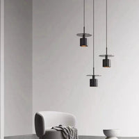 Lampe Led Suspendue Laiton Noir avec Cordon Cuivre Réglable. | Marco Lucetti