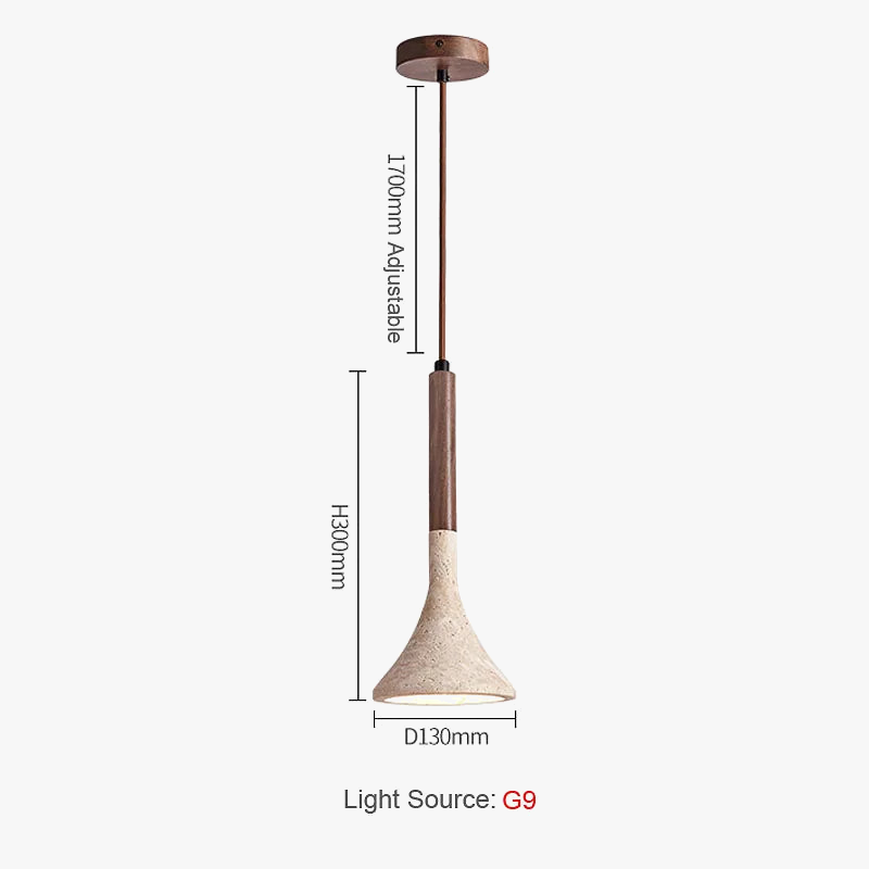 Suspension LED Nordic Marble Wabi-Sabi