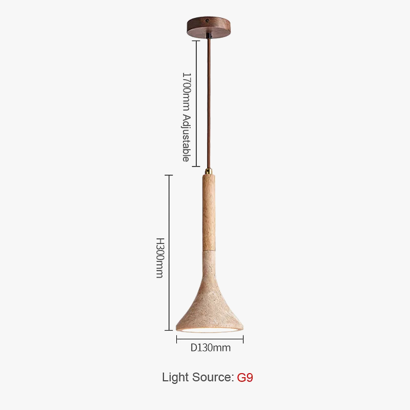 Suspension LED Nordic Marble Wabi-Sabi