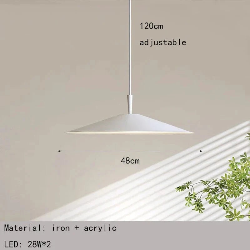 Lampe LED suspendue métallique pour bar ou restaurant, avec 3 niveaux de réglage. | Marco Lucetti Blanc / 3 modifiables