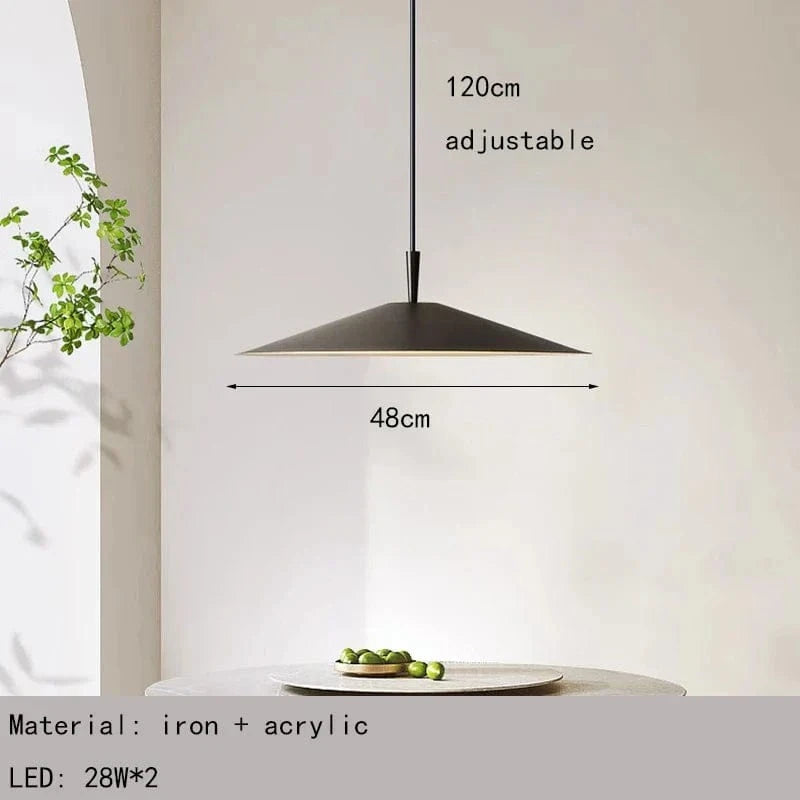 Lampe LED suspendue métallique pour bar ou restaurant, avec 3 niveaux de réglage. | Marco Lucetti Noir / 3 modifiables