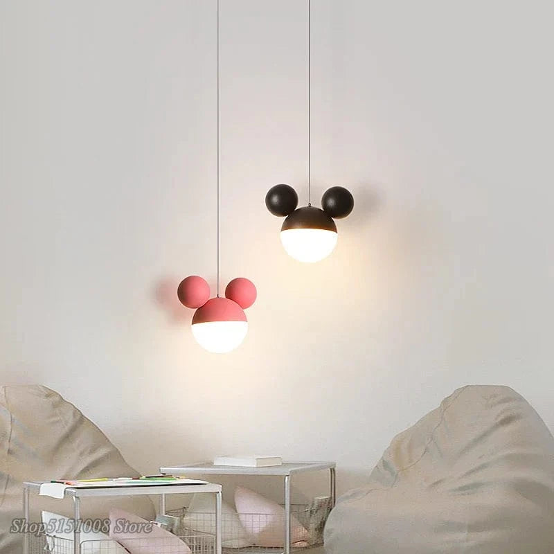 Lampe LED suspendue Mickey pour soin des yeux des enfants. | Marco Lucetti