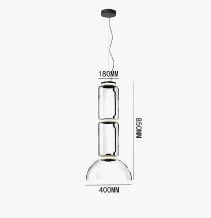 Lampe LED Suspendue Moderne en Verre | Marco Lucetti