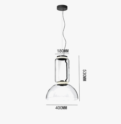 Lampe LED Suspendue Moderne en Verre | Marco Lucetti
