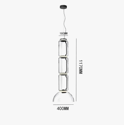 Lampe LED Suspendue Moderne en Verre | Marco Lucetti