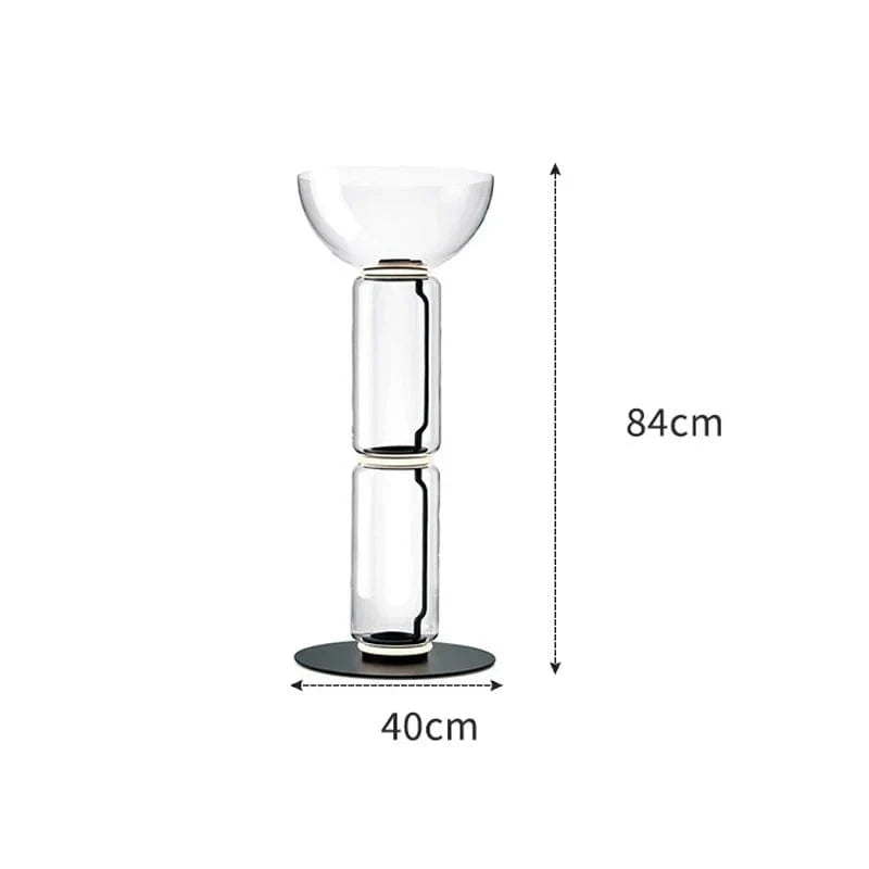 Lampe LED Suspendue Moderne en Verre | Marco Lucetti Lampadaire B / Blanc froid