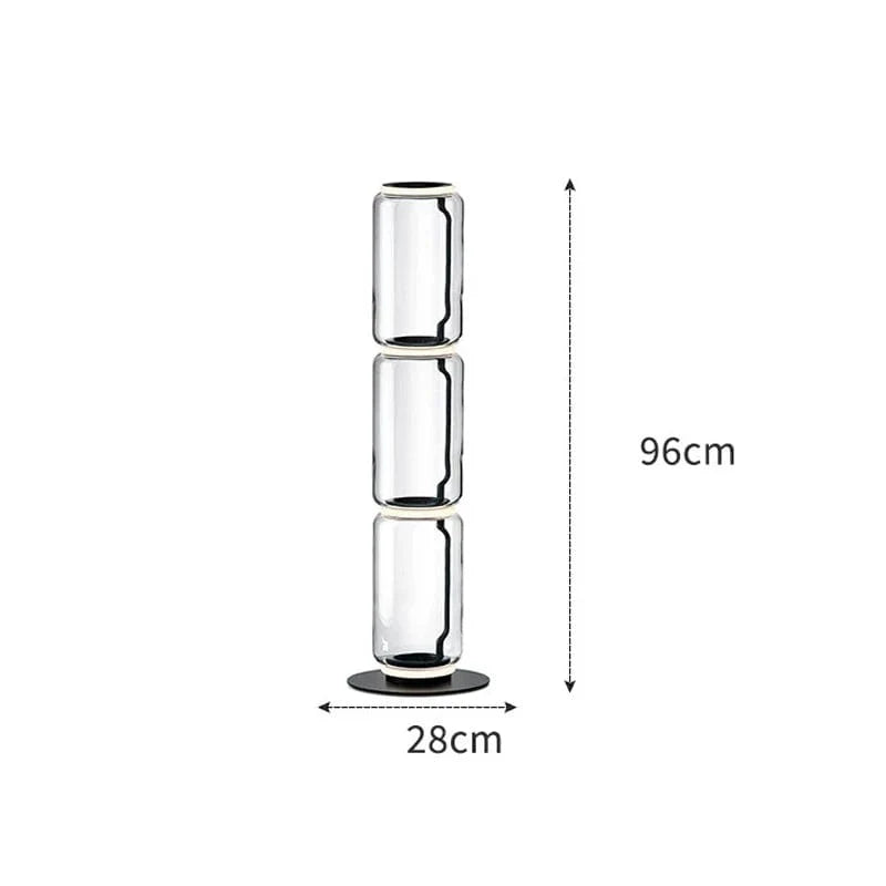 Lampe LED Suspendue Moderne en Verre | Marco Lucetti Lampadaire G / Blanc froid