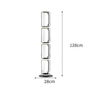 Lampe LED Suspendue Moderne en Verre | Marco Lucetti Lampadaire H / Blanc froid