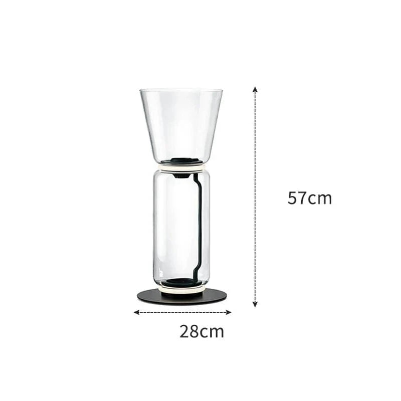 Lampe LED Suspendue Moderne en Verre | Marco Lucetti Lampadaire J / Blanc froid