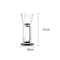 Lampe LED Suspendue Moderne en Verre | Marco Lucetti Lampadaire J / Blanc froid