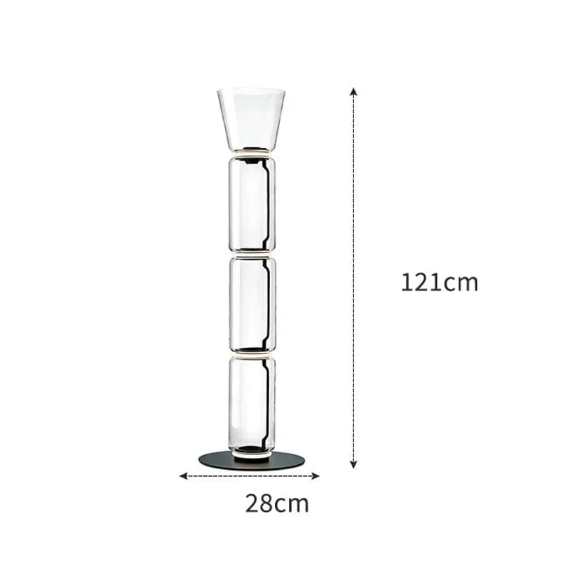 Lampe LED Suspendue Moderne en Verre | Marco Lucetti Lampadaire L / Blanc froid