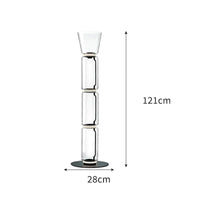 Lampe LED Suspendue Moderne en Verre | Marco Lucetti Lampadaire L / Blanc froid