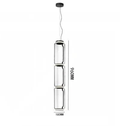Lampe LED Suspendue Moderne en Verre | Marco Lucetti Lampe à suspension G / Blanc froid