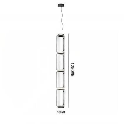 Lampe LED Suspendue Moderne en Verre | Marco Lucetti Lampe à suspension H / Blanc froid