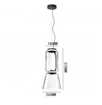 Lampe LED Suspendue Moderne en Verre | Marco Lucetti Lampe à suspension J / Blanc froid