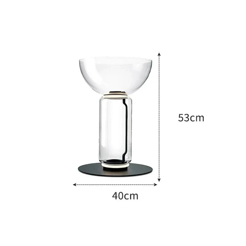 Lampe LED Suspendue Moderne en Verre | Marco Lucetti Un lampadaire / Blanc froid