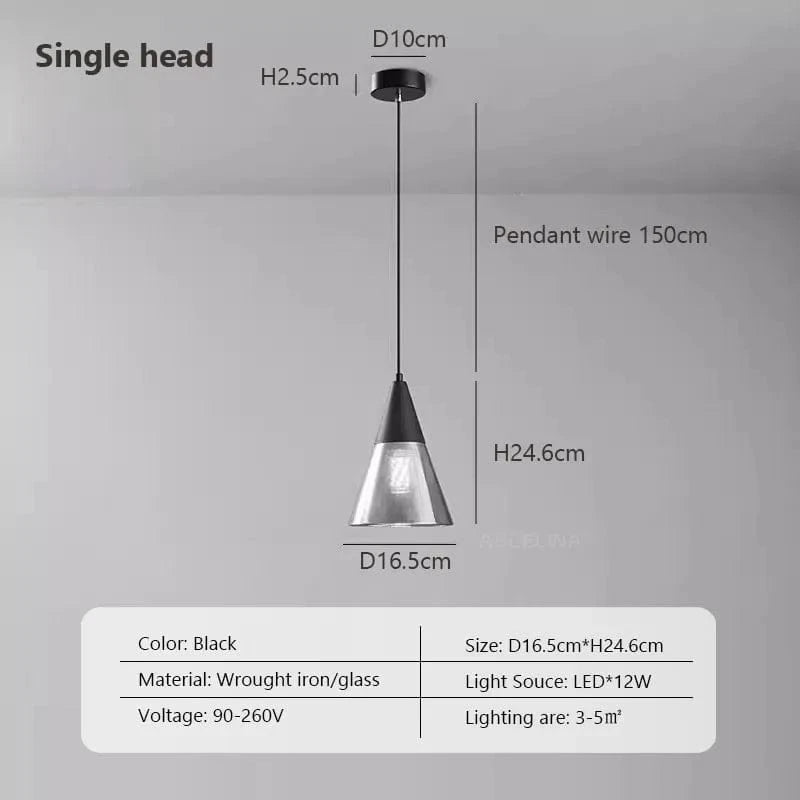 Lampe LED Suspendue Moderne pour Décor Intérieur | Marco Lucetti A / Blanc froid