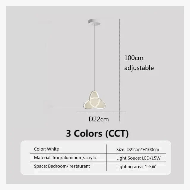 Lampe LED Suspendue Moderne pour une Chambre Chic | Marco Lucetti