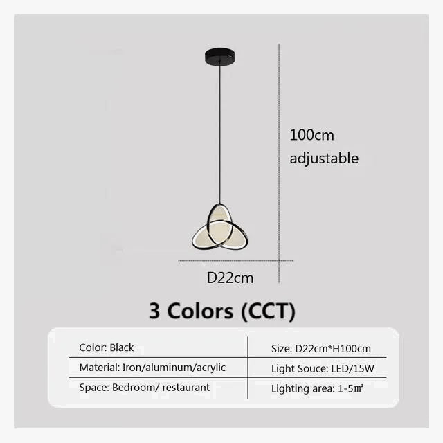 Lampe LED Suspendue Moderne pour une Chambre Chic | Marco Lucetti