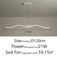 Lampe LED suspendue nordique : un luminaire décoratif idéal pour restaurants | Marco Lucetti Blanc 120cm / Luminosité variable