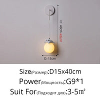 Lampe LED suspendue Ours Mignon | Marco Lucetti