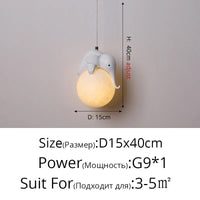Lampe LED suspendue Ours Mignon | Marco Lucetti