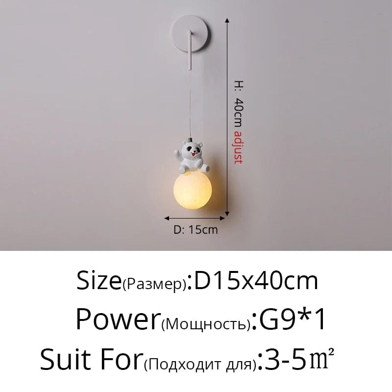 Lampe LED suspendue Ours Mignon | Marco Lucetti