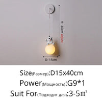 Lampe LED suspendue Ours Mignon | Marco Lucetti