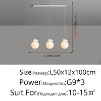 Lampe LED suspendue Ours Mignon | Marco Lucetti B 3 têtes / Trois couleurs